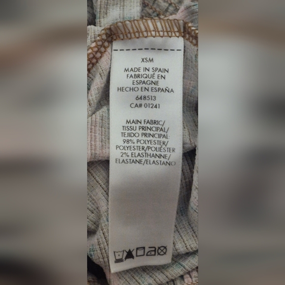 Simons Puff Sleeve Tie Front Blouse in Brown and Tan - Picture 7 of 7